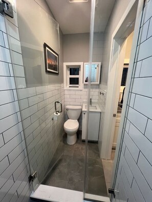 Douche, séchoir à cheveux
