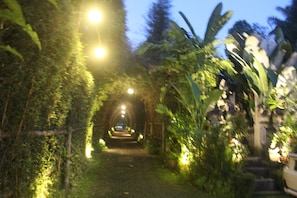Outdoor wedding area