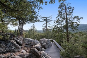 Property grounds - Enchanting, Secluded Idyllwild Home w/ Dramatic Views & Hot Tub! Pet Friendly!! (Idyllwild-Pine Cove)