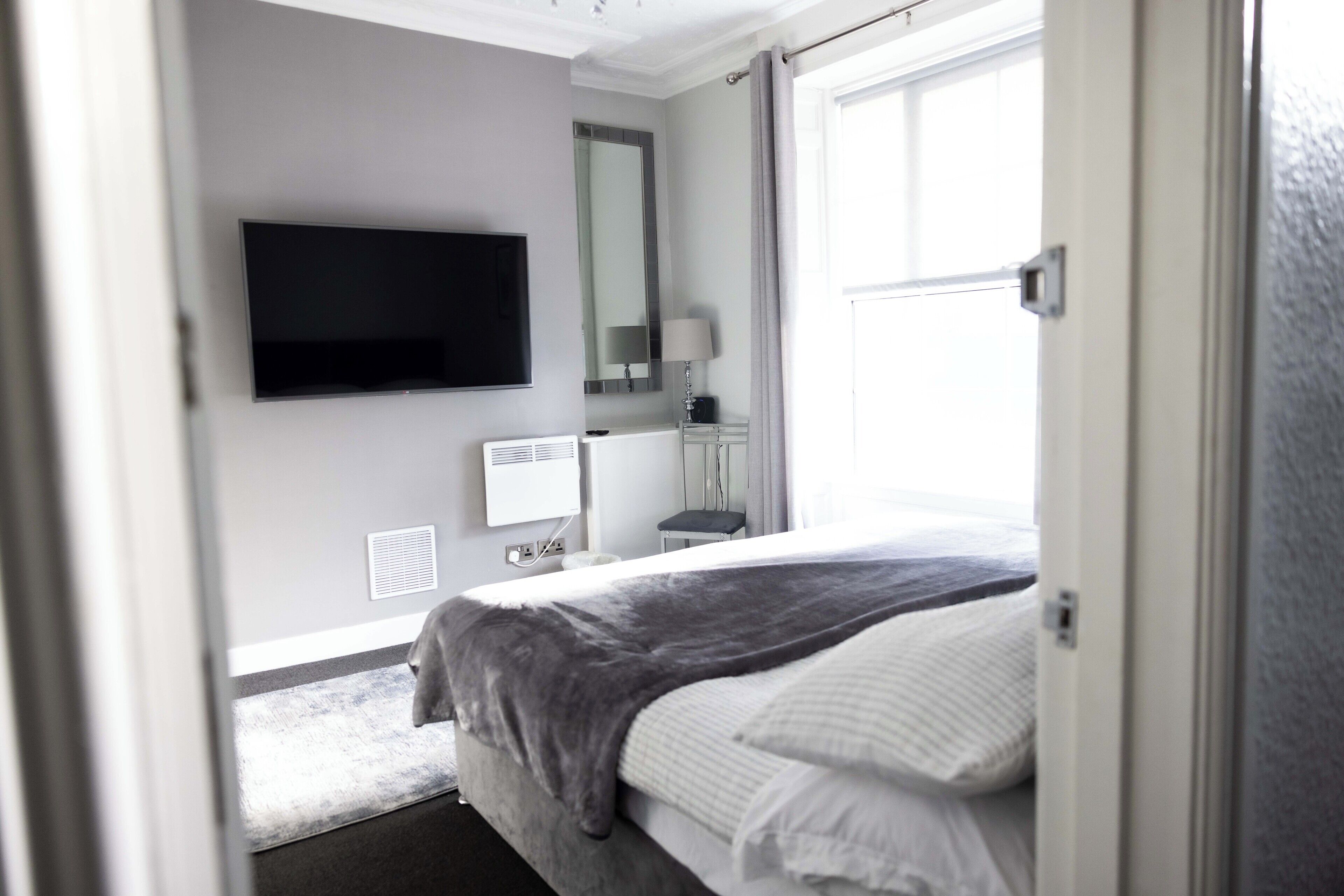 Individually decorated, blackout drapes, soundproofing