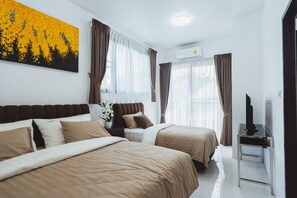 Nhà Deluxe, 1 phòng ngủ | Bộ đồ giường cao cấp, chăn bông, nệm cao su hoạt tính (memory foam) 