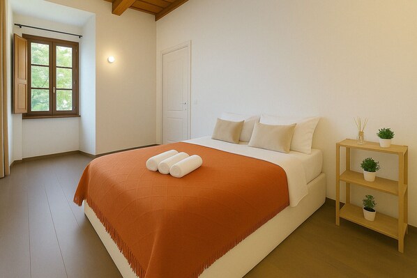 3 habitaciones y ropa de cama