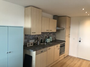 Private kitchen - Apartment Tälerblick Maxi - with large balcony and great view (Böbrach)