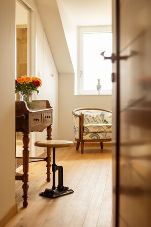 Chambre Double Luxe, salle de bains attenante, vue jardin (Chambre 5) | 1 chambre, literie de qualité supérieure, Wi-Fi gratuit