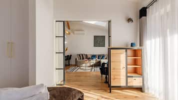 Lejlighed | 1 soveværelse, skrivebord, arbejdsområde til bærbare computere