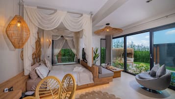 Premium bedding, Select Comfort beds, minibar, individually decorated