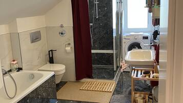 Shower, bidet, shampoo