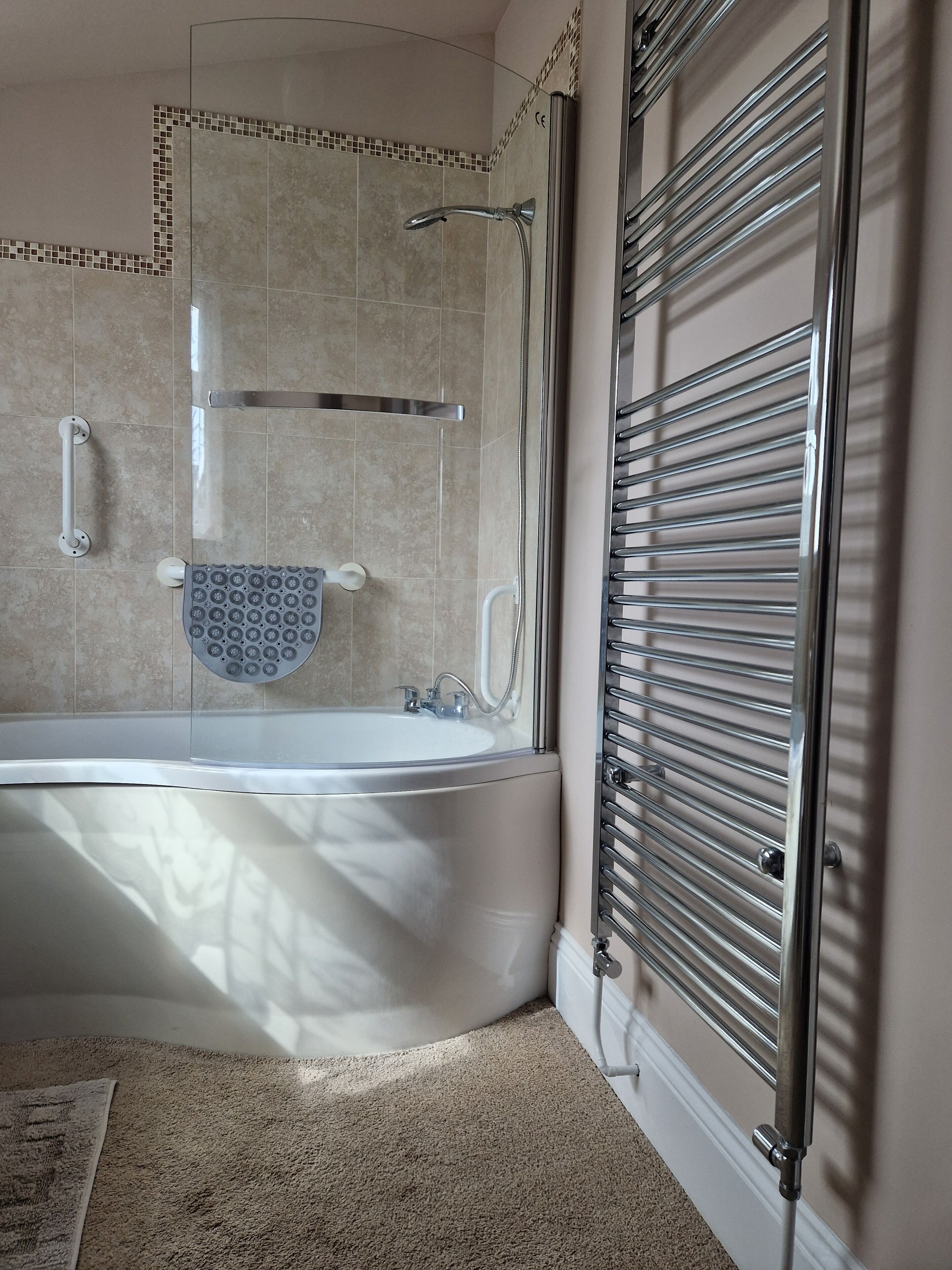 Free toiletries, hair dryer, bathrobes, towels