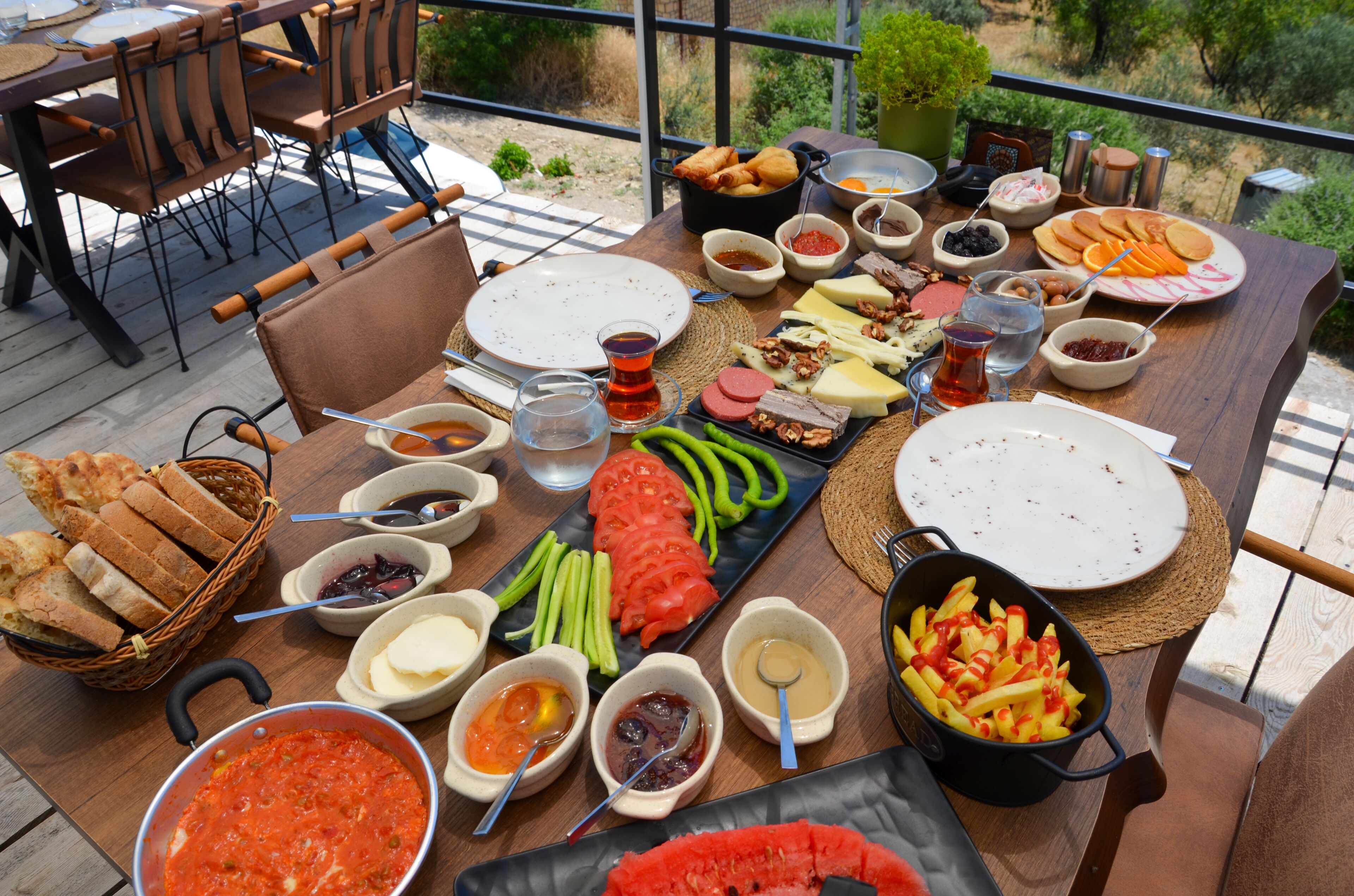 Tägliches nach Wunsch zubereitetes Frühstück (250 TRY pro Person)