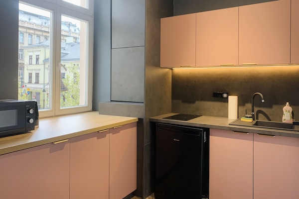 Standard-studiolejlighed - 1 kingsize-seng | 1 soveværelse, individuelt design, individuel indretning
