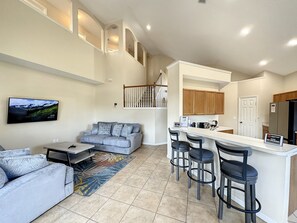 Smart TV, video games, foosball, table tennis