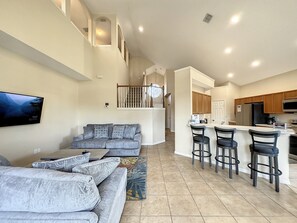 Smart TV, video games, foosball, table tennis