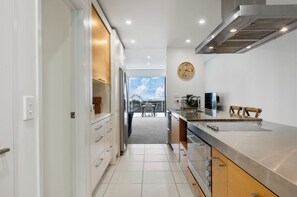 Fridge, microwave, dishwasher, toaster - Lakeview Luxury - Taupo Holiday Apartment (Taupo Central)