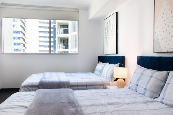2 bedrooms, desk, iron/ironing board, free WiFi