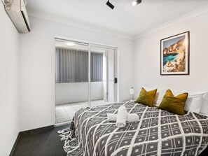 Desk, iron/ironing board, travel crib, free WiFi