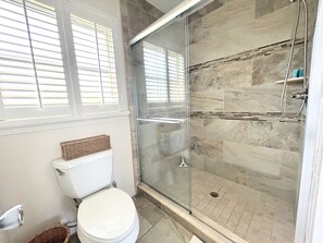 Shower, hair dryer, towels, soap - Pets, Plunges & Peace on the Gulf of Mexico (Nokomis)