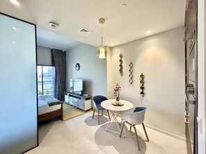 Dining - Stunning New Studio With Balcony in Park View JVC (Dubai)