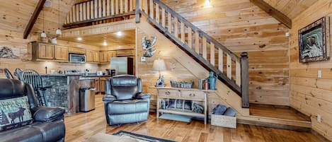 Televisión y chimenea