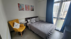 2 bedrooms, desk, iron/ironing board, WiFi