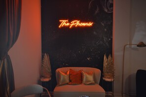 Interior - Mystical Stays- The Phoenix Nest. Themed Stays, 3+2, King Bed, Group Trip (Waco)