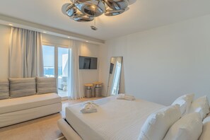 1 bedroom, Egyptian cotton sheets, premium bedding, down duvets - Numi Boutique Hotel Mykonos (Mykonos)