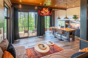 Smart-tv och en stereo