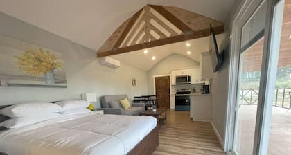 Modern wine country barn house