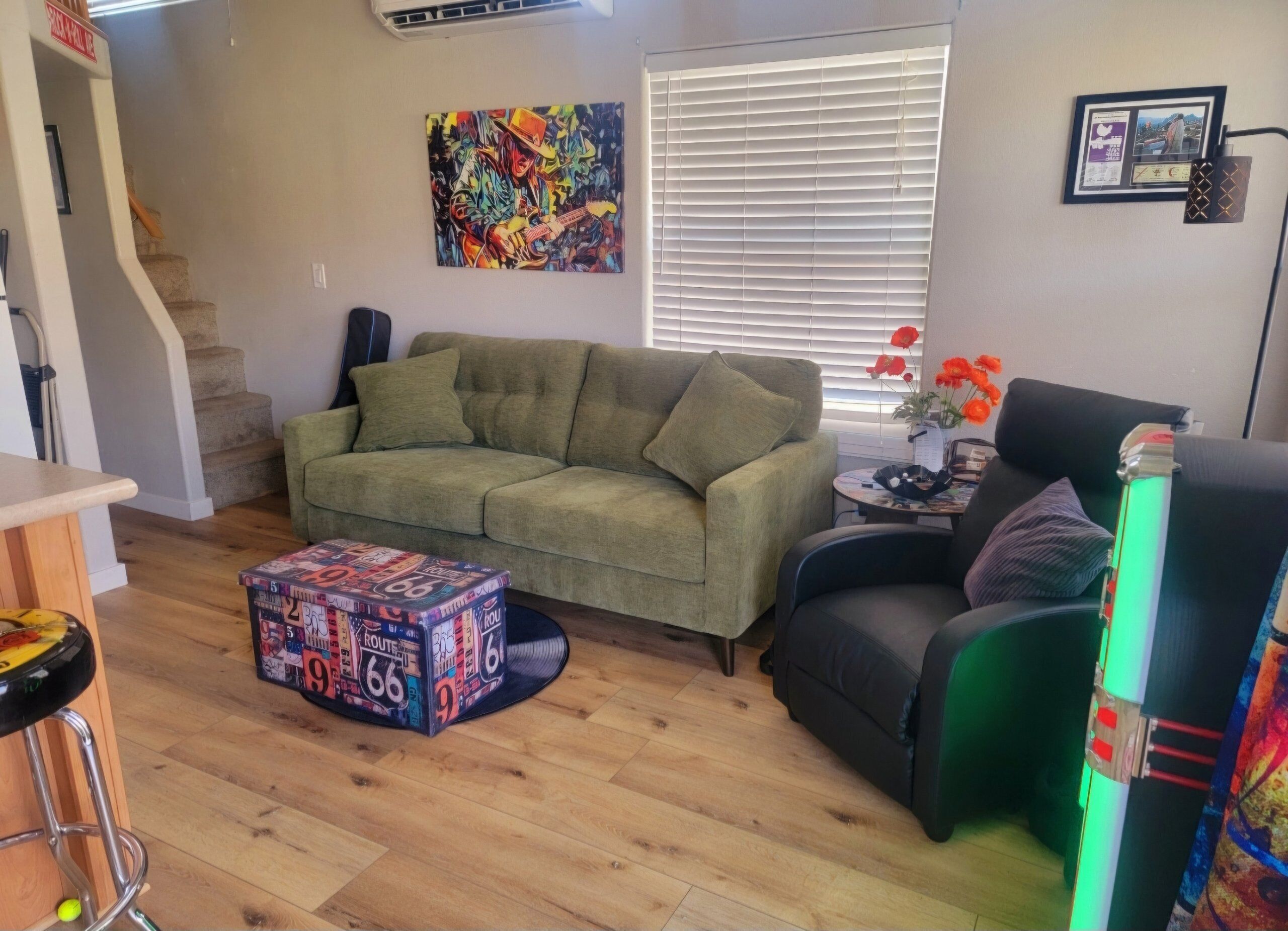 TV, video games, stereo