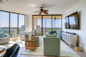 TV, books, stereo, computer monitors - Condo w/ Views & Resort Amenities in Cape Harbour! (Cape Coral)
