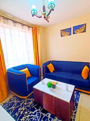 Living area - One bedroom in Nairobi. (Nairobi)