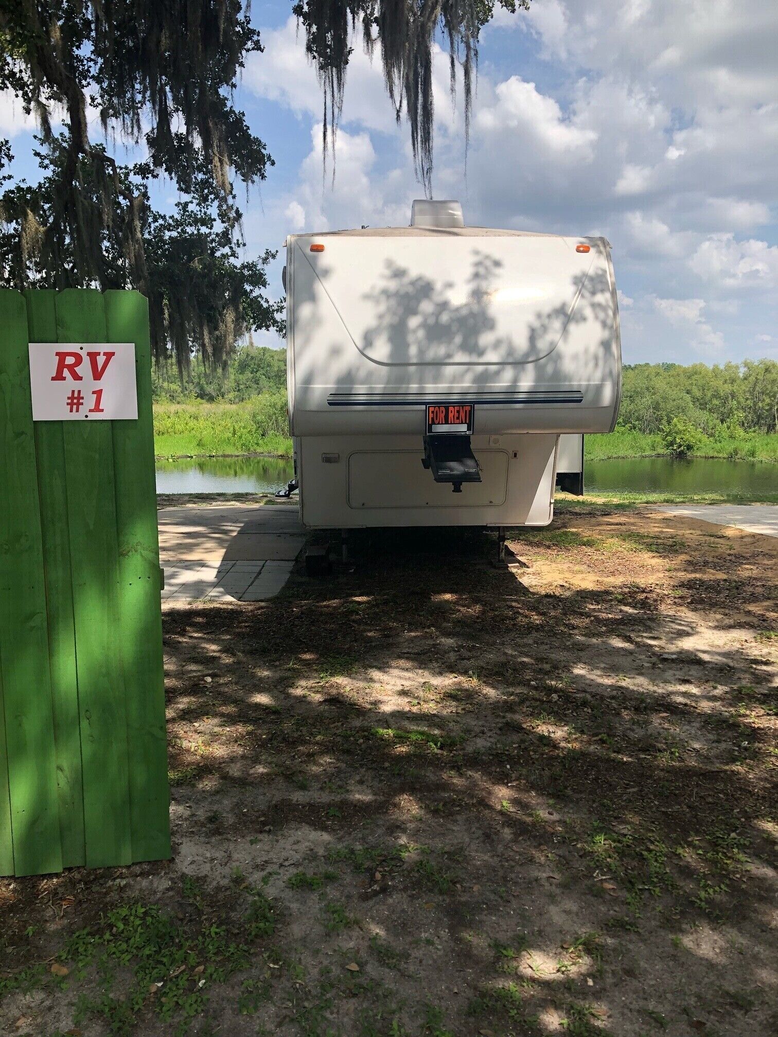 Cozy RV overlooking canal