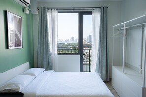 1 chambre, fer et planche Ă repasser, Wi-Fi gratuit, draps fournis