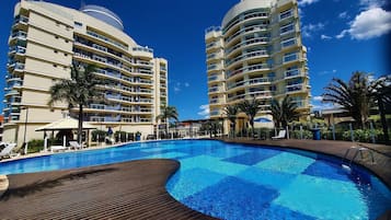 Premium Apartment, Pool Access, Sea View | Pool | 2 outdoor pools, free cabanas, pool umbrellas
