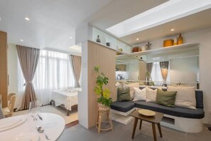 Living area - Muji Inspired Design in Mckinley (Taguig)