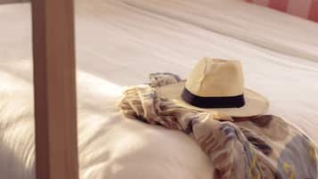 Premium bedding, pillowtop beds, in-room safe, desk