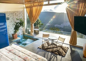 Premium bedding, down duvets, Select Comfort beds, free minibar