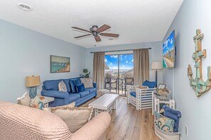 Smart TV - Oceanview 2BR Condo at Shipwatch Pointe 319G Steps to Beach Bars Pier and Pool Sleeps 6 (Myrtle Beach)