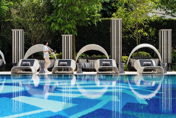 Indoor pool, seasonal outdoor pool