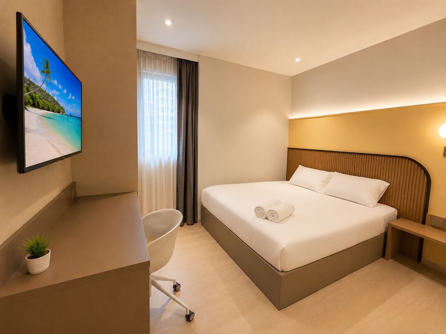 Studio Superior, 1 giường cỡ king | Bộ đồ giường cao cấp, két bảo mật tại phòng, trang trí khác biệt 