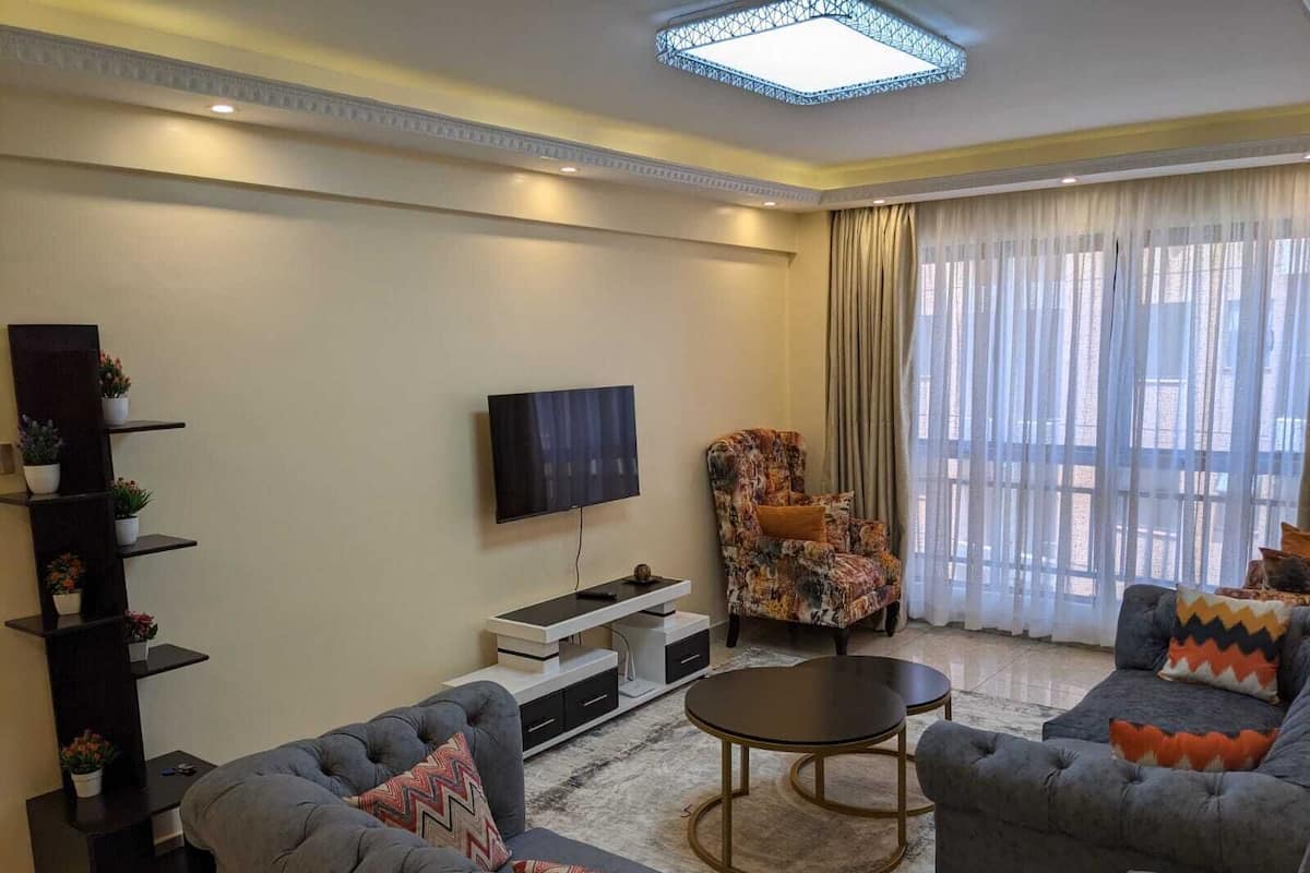 Superior Apartment, 1 Bedroom, Ensuite | Living area | 45-inch Smart TV with digital channels, Netflix, streaming services