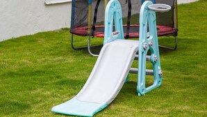 A children's playground with a slide and a climbing structure. - TIO HOTELS & RESORTS - YERCAUD  (Yercaud)