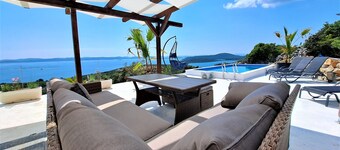 Romantic isolated villa with pool surrounded by pure nature.