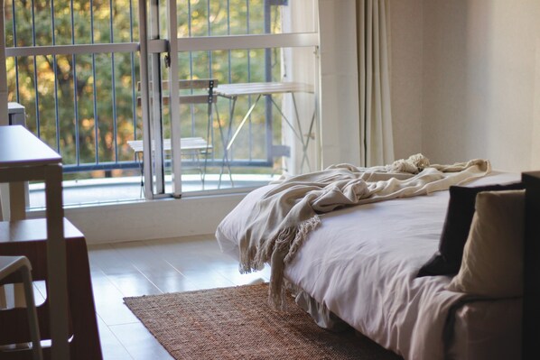 1 室のベッドルーム、WiFi、ベッドシーツ