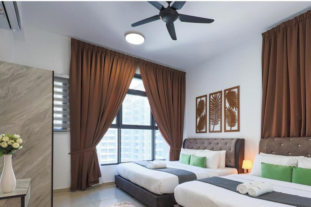 Apartemen Klasik | Seprai premium, meja kerja, dan ruang kerja ramah laptop