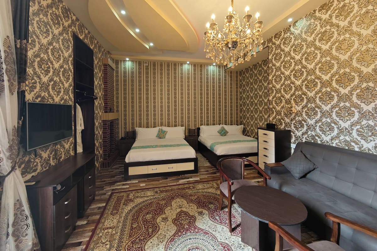 Family Double or Twin Room, 2 Double Beds | Premium bedding, in-room safe, laptop workspace, soundproofing