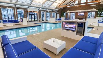 Indoor pool, a heated pool