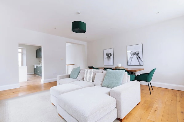 Basic House, Multiple Beds | Living area | TV