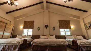 6 habitaciones, decoración personalizada y cortinas blackout