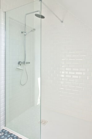 Shower, hair dryer