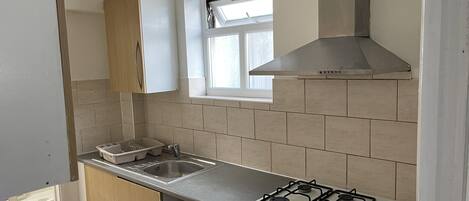 Apartment | Private kitchen | Fridge, microwave, stovetop, electric kettle